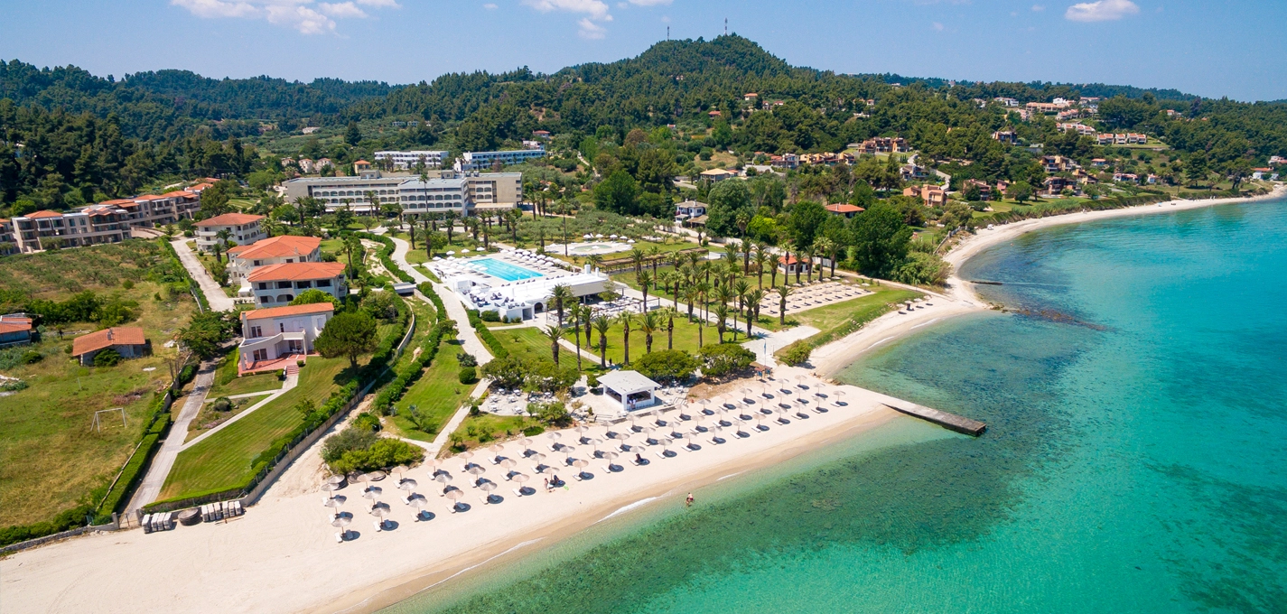 View from beach - Kassandra Palace Hotel & Spa, Kriopigi, Greece